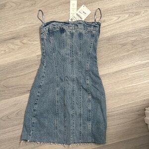 Zara Blue Denim Mini Dress